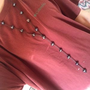 Tahitian large pearl long necklace